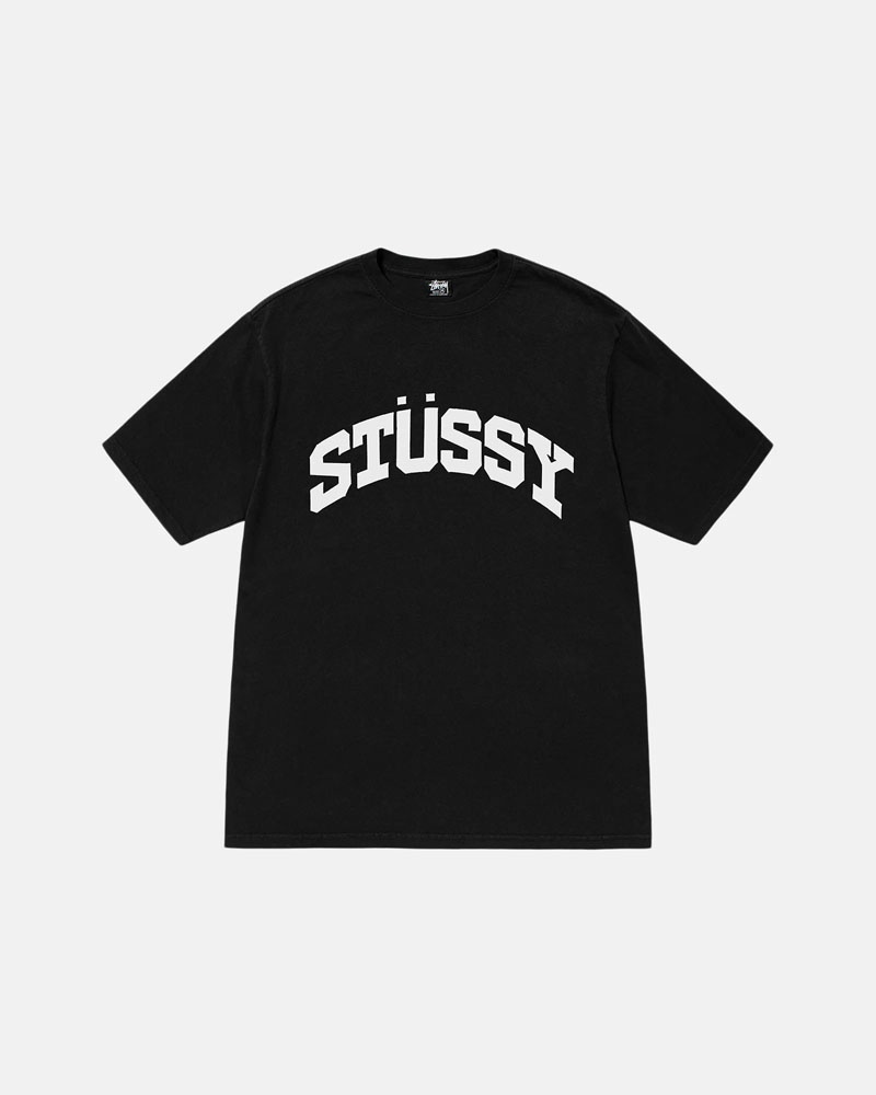 Black Stüssy Block Sport Pigment Dyed T-Shirts | USA UBARJE672