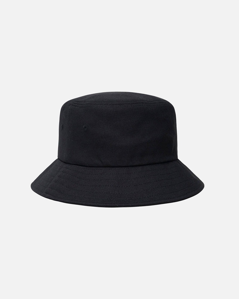 Black Stüssy Bucket Big Stock Hats | USA GZYMOD415