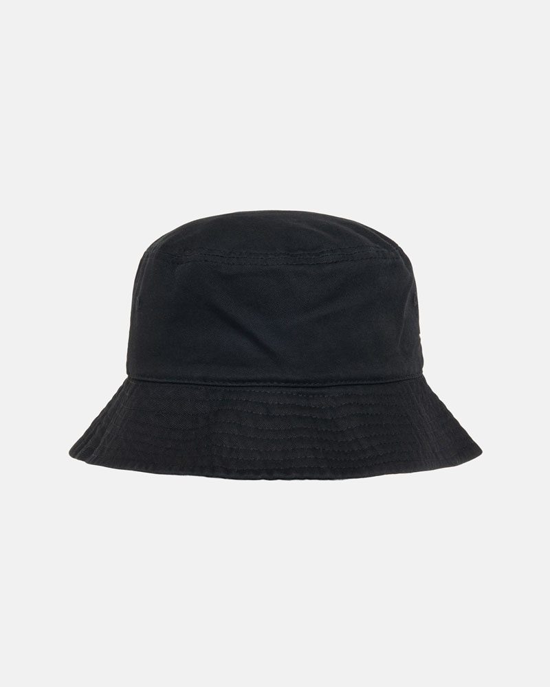 Black Stüssy Bucket Stock Hats | USA PYRXSQ836