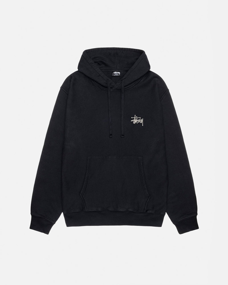 Black Stüssy Built Tough Pigment Dyed Hoodie | USA OTJQSB475