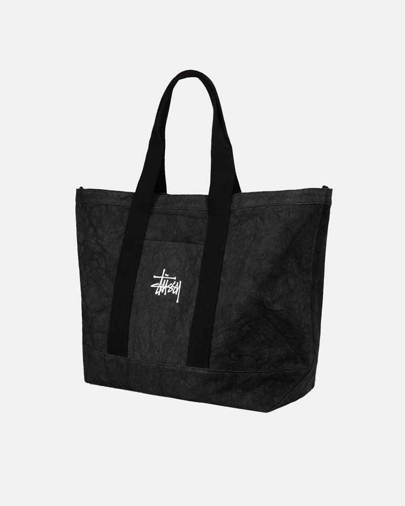 Black Stüssy Canvas Extra Large Tote Bags | USA ZYBVOP985