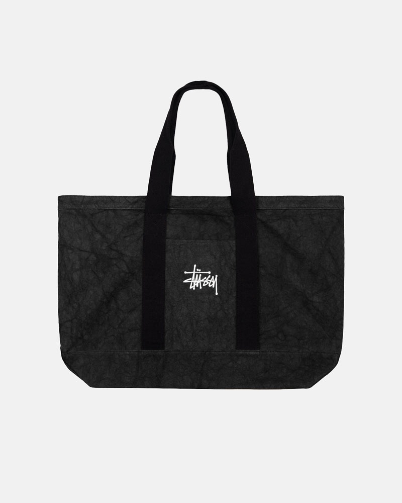 Black Stüssy Canvas Extra Large Tote Bags | USA ZYBVOP985