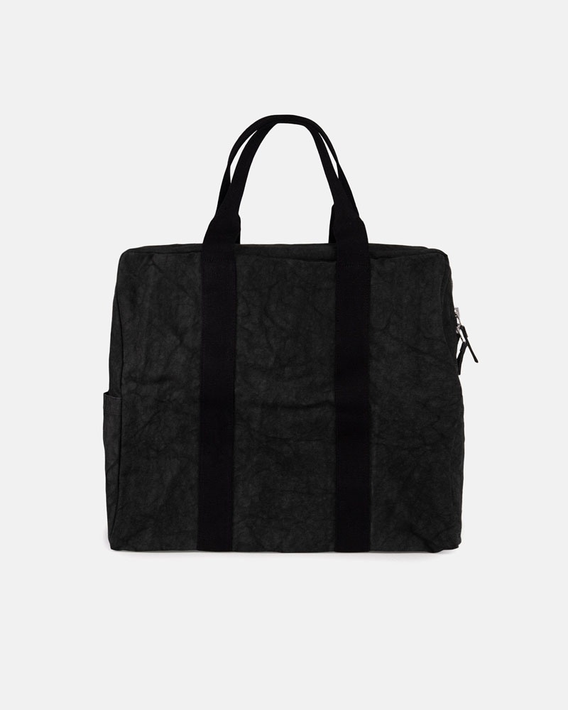 Black Stüssy Canvas Flight Tote Bags | USA PRDGXM980