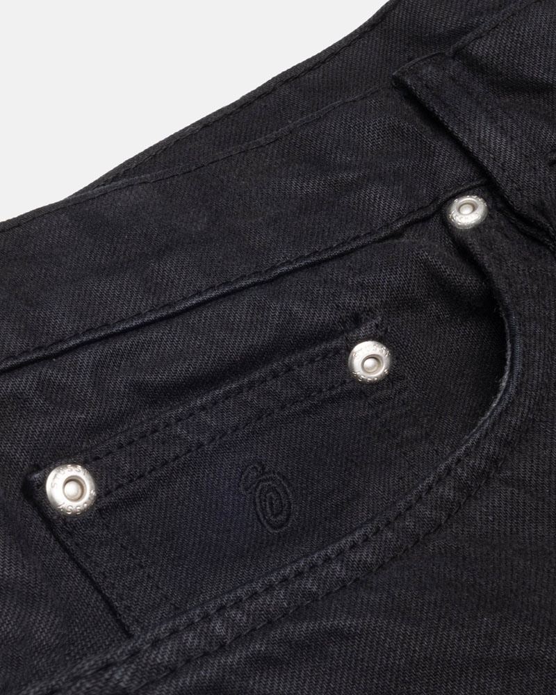 Black Stüssy Classic Jean Overdyed Jeans | USA UZWGCM138