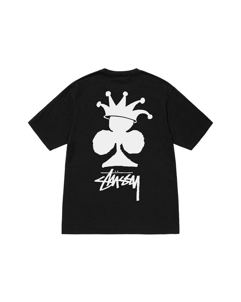 Black Stüssy Club Crown Pigment Dyed T-Shirts | USA ZSGIOR479