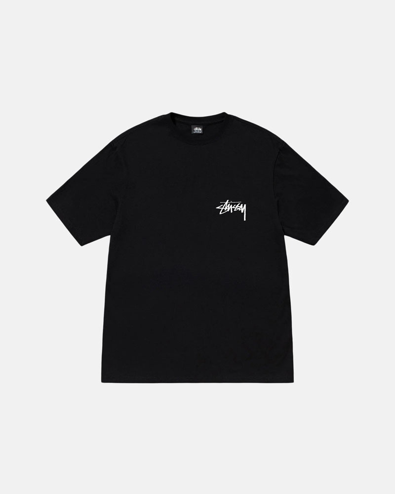 Black Stüssy Diced Out T-Shirts | USA FYHLPU736