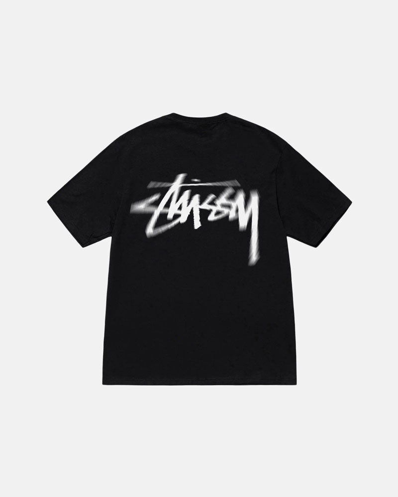 Black Stüssy Dizzy Stock T-Shirts | USA GESHJC275