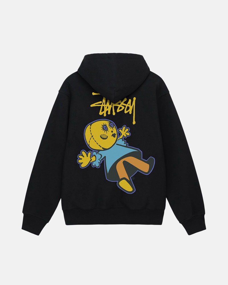 Black Stüssy Dollie Zip Hoodie | USA DIXMAS650