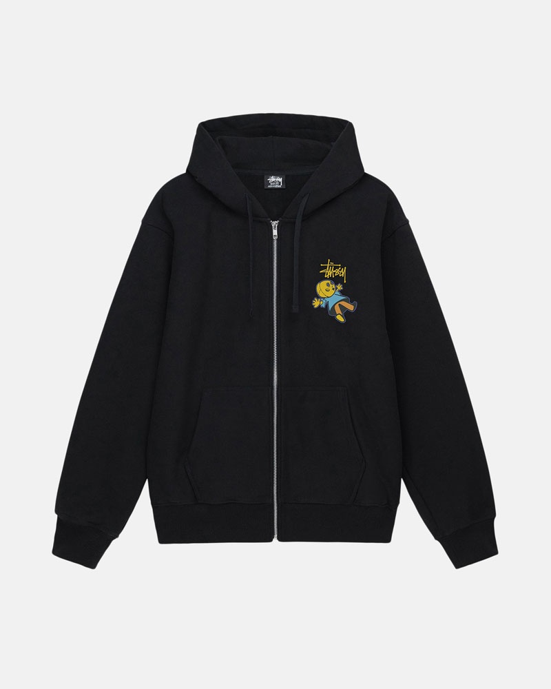 Black Stüssy Dollie Zip Hoodie | USA DIXMAS650