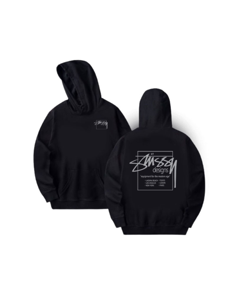 Black Stüssy Dyed Designs Hoodie | USA AETGYW980