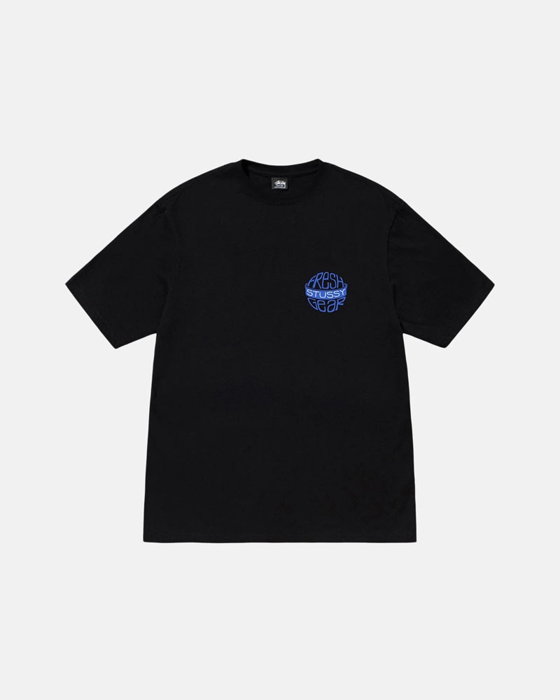 Black Stüssy Fresh Gear T-Shirts | USA UCMYSH301