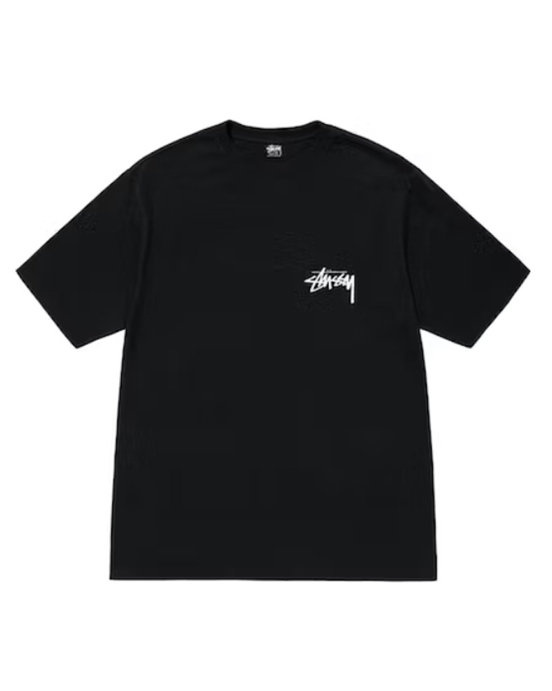 Black Stüssy How We’re Livin’ Pigment Dyed T-Shirts | USA SKGVNU561