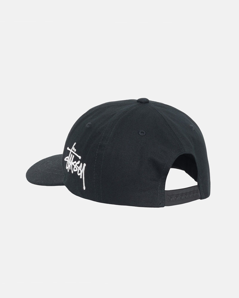 Black Stüssy Low Pro Chenille S Snapback Caps | USA ANEKVP840