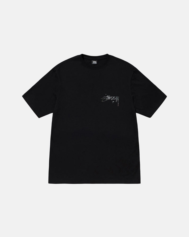 Black Stüssy Mercury T-Shirts | USA UWXTLZ728