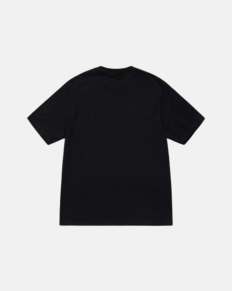 Black Stüssy Motel T-Shirts | USA ZCDPMJ892