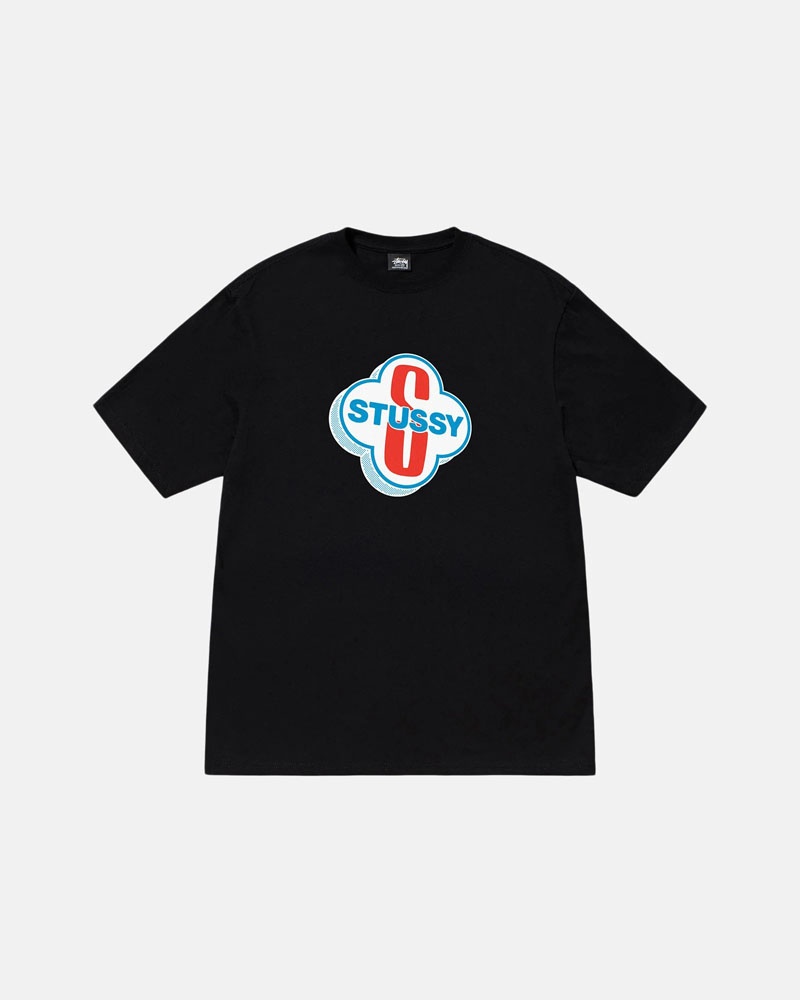 Black Stüssy Motel T-Shirts | USA ZCDPMJ892