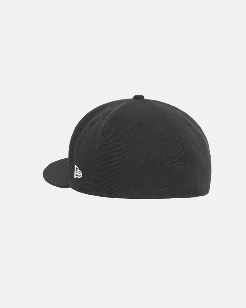 Black Stüssy New Era 59Fifty LA Caps | USA CDJNSQ261