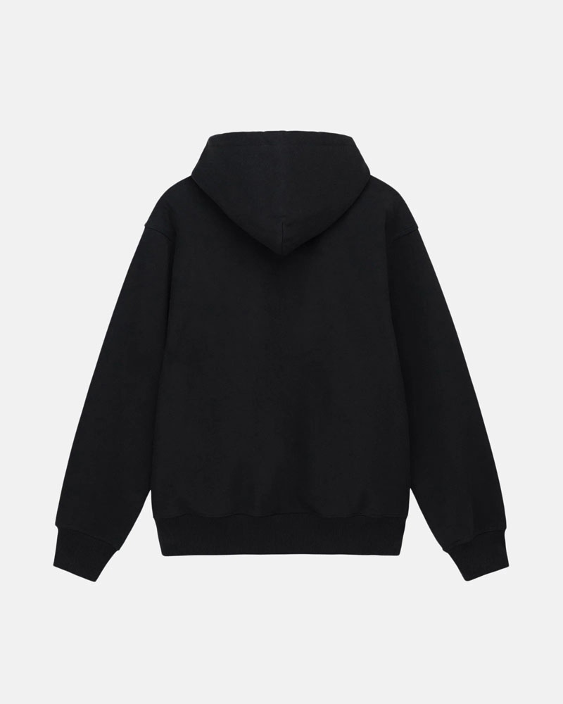 Black Stüssy No.4 Hoodie | USA XCIASJ503