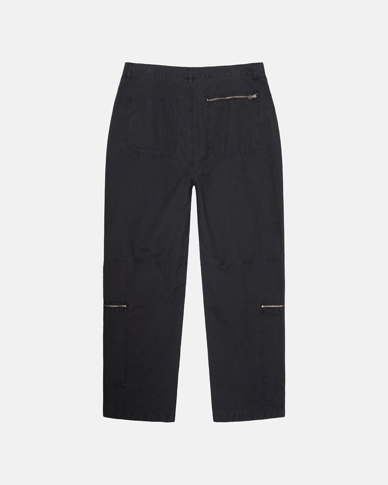 Black Stüssy Nyco Flight Pants | USA RFSLUC253