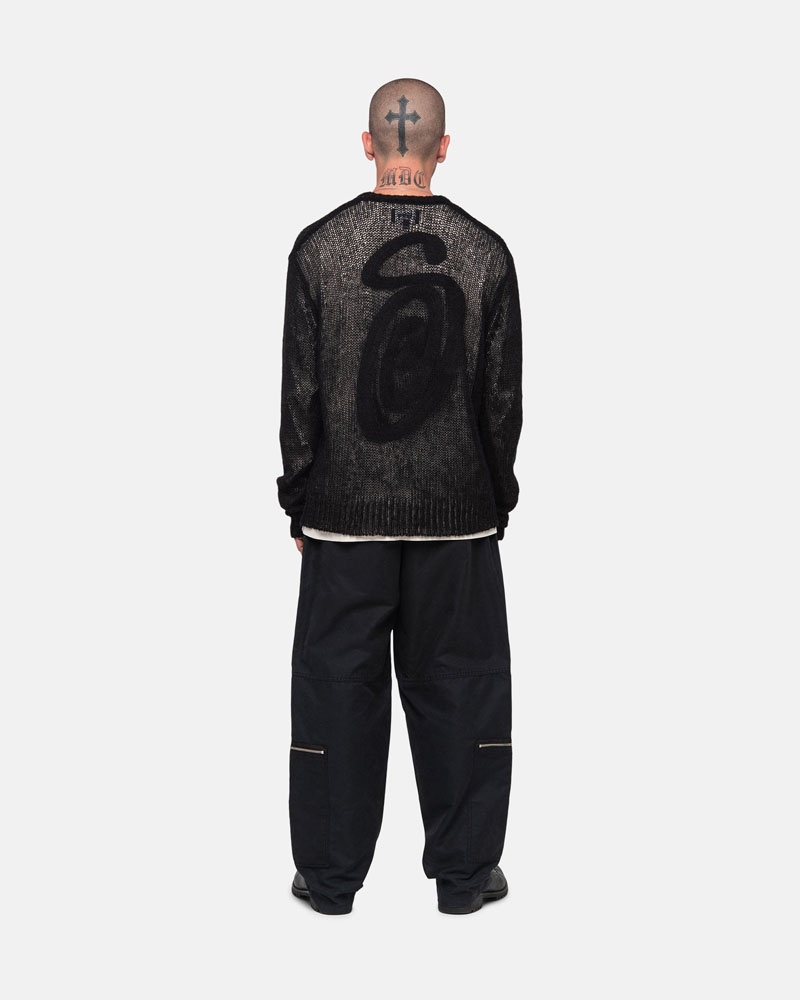 Black Stüssy Nyco Flight Pants | USA RFSLUC253