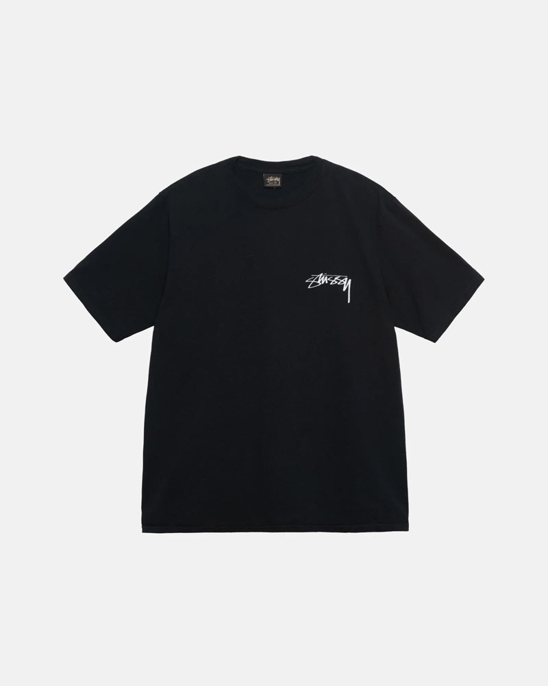 Black Stüssy Our Legacy Dot Pigment Dyed T-Shirts | USA KZMBSE325