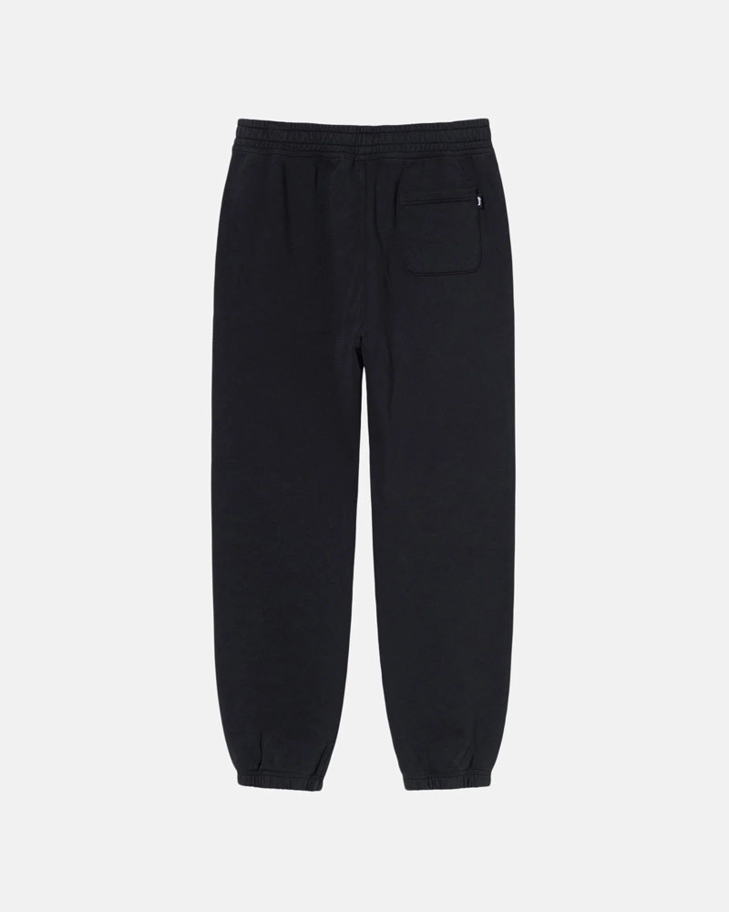 Black Stüssy Overdyed Stock Logo Sweatpants | USA HGIEDR481