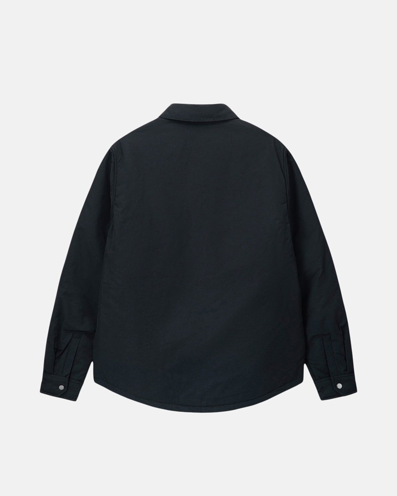 Black Stüssy Padded Tech Over Shirts | USA DKOCTG348