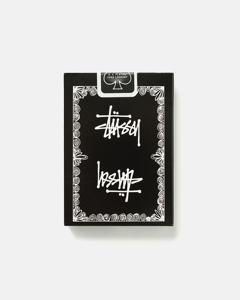 Black Stüssy Playing Cards Other Accessories | USA NUVSDT783