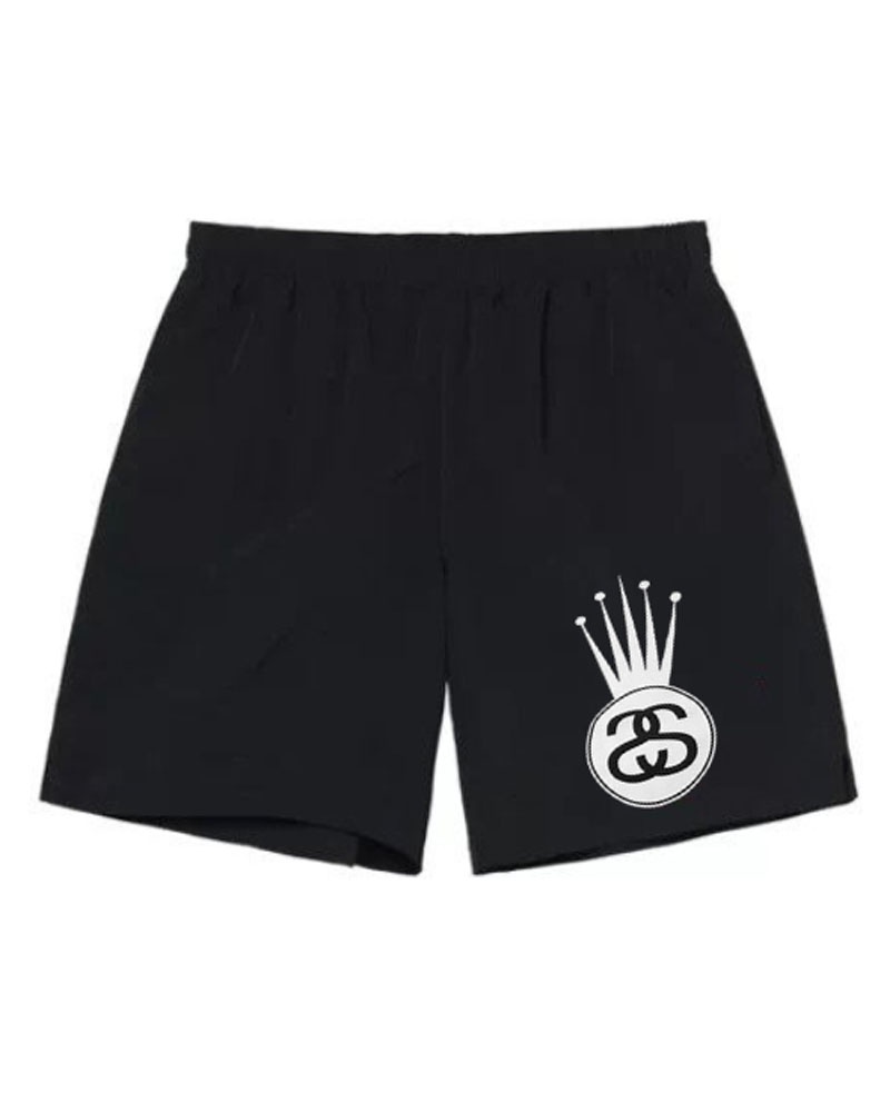 Black Stüssy SS-Link Crown Shorts | USA UDLZHR541