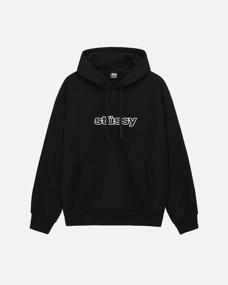 Black Stüssy SS-Link Hoodie | USA HBDPQW570