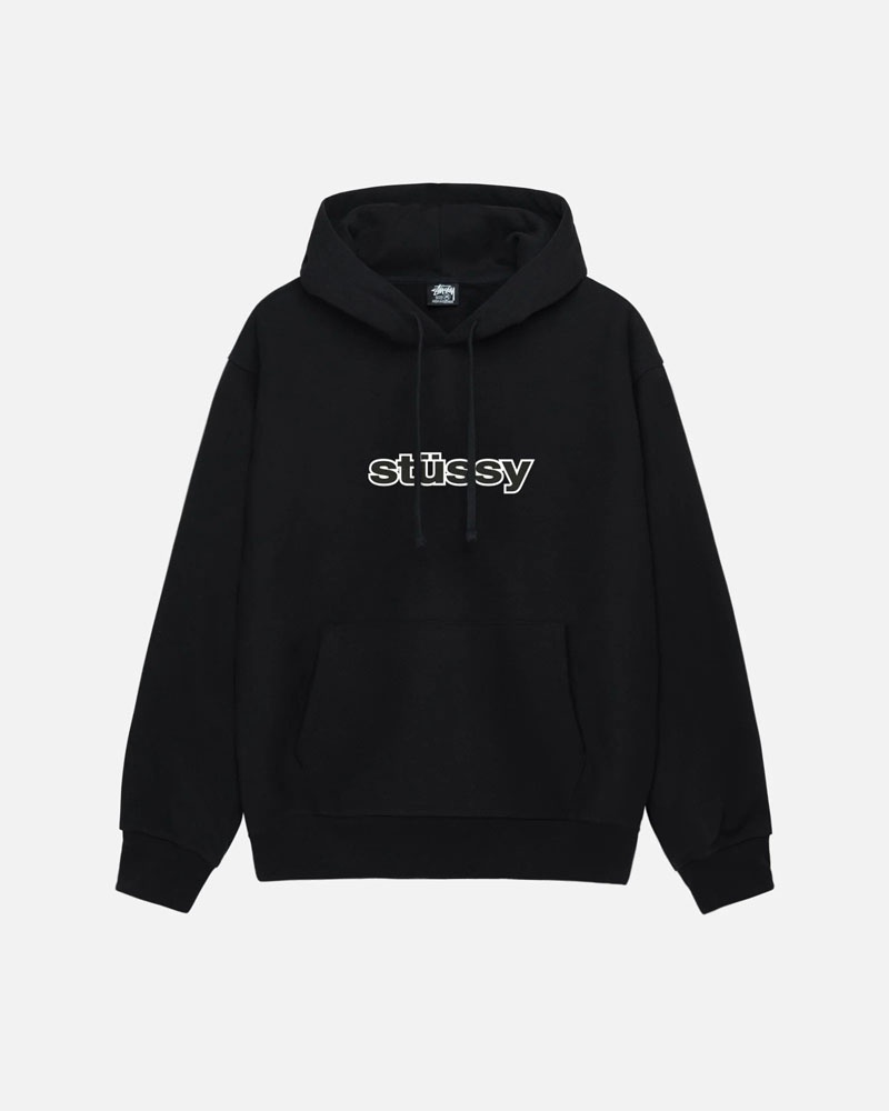 Black Stüssy SS-Link Hoodie | USA WEBAVX162