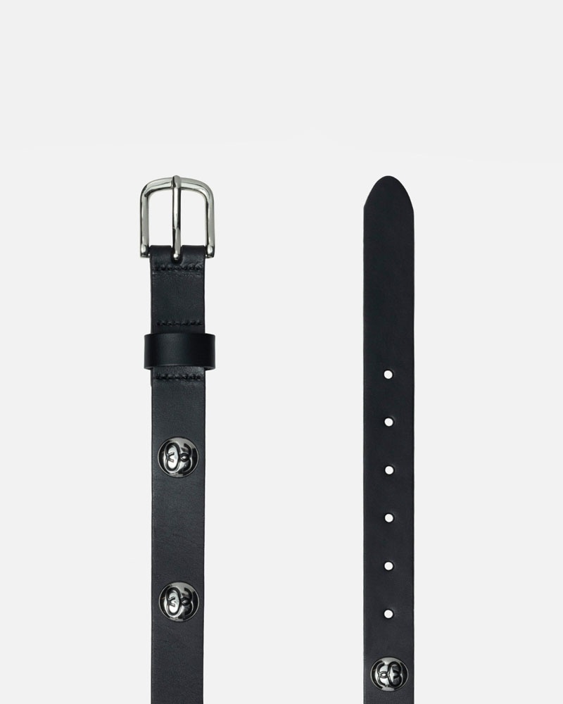 Black Stüssy SS-Link Studded Belts | USA NAHEVZ862