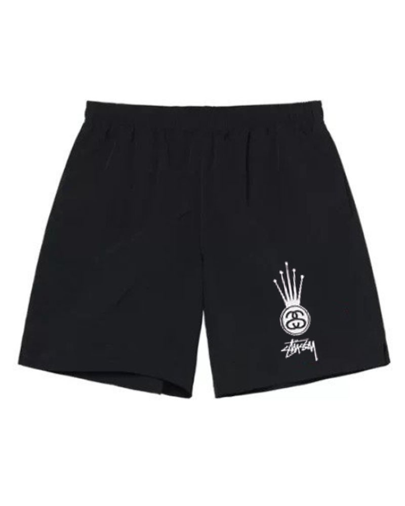 Black Stüssy SS Crown Shorts | USA BHPLWI269