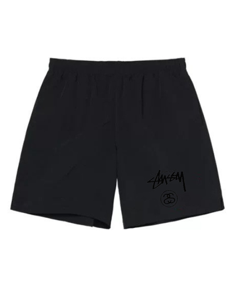 Black Stüssy SS Link Shorts | USA ZFTVOC574