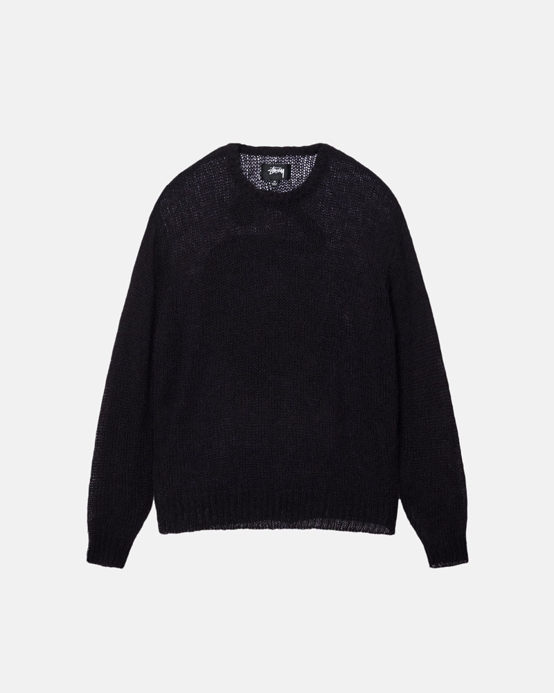 Black Stüssy S Loose Knit Sweater | USA OKMHPG719