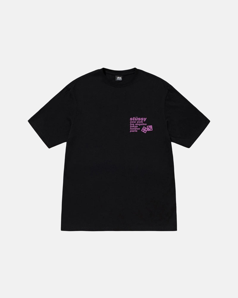 Black Stüssy Silhouette T-Shirts | USA NGVFLT260