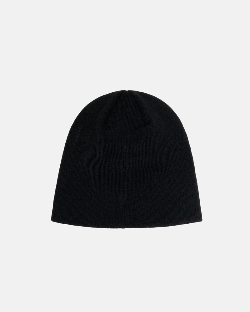 Black Stüssy Skullcap Basic Beanie | USA XYZQTH812