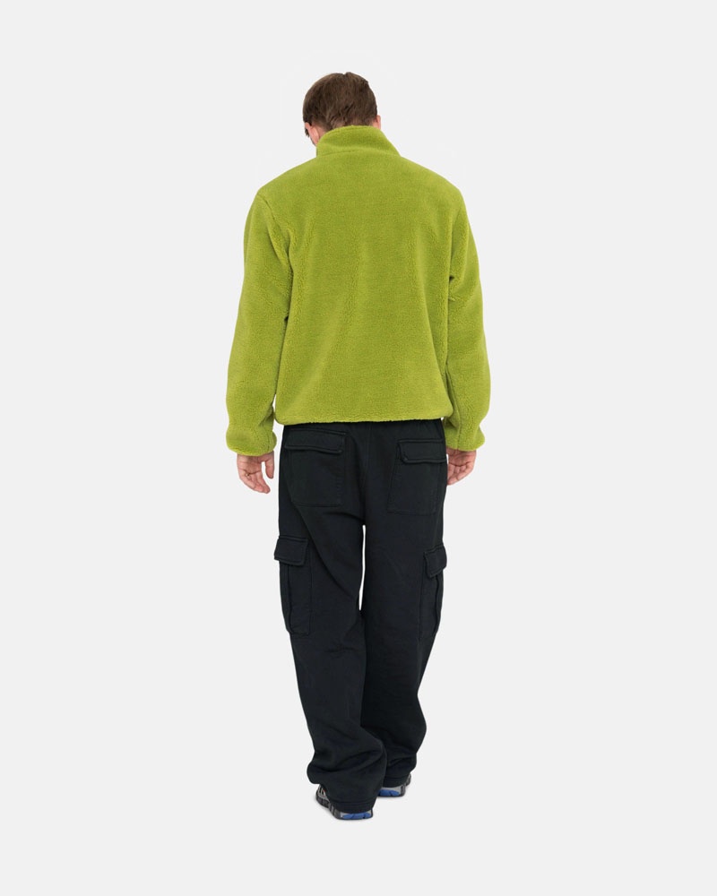 Black Stüssy Sport Cargo Fleece Pants | USA SCGPVH608