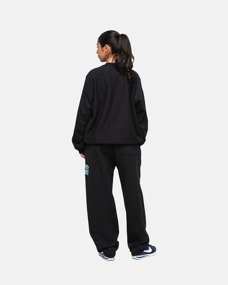 Black Stüssy Sport Sweatpants | USA ISUNKM842