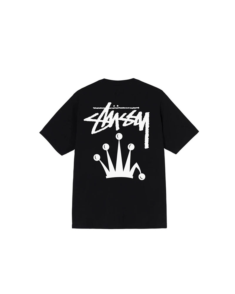 Black Stüssy Stock Crown T-Shirts | USA ETFVAR067