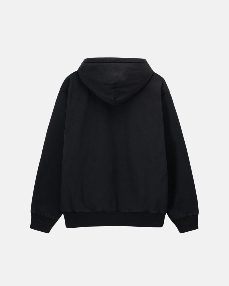 Black Stüssy Stock Logo Hoodie | USA ESOTVH981