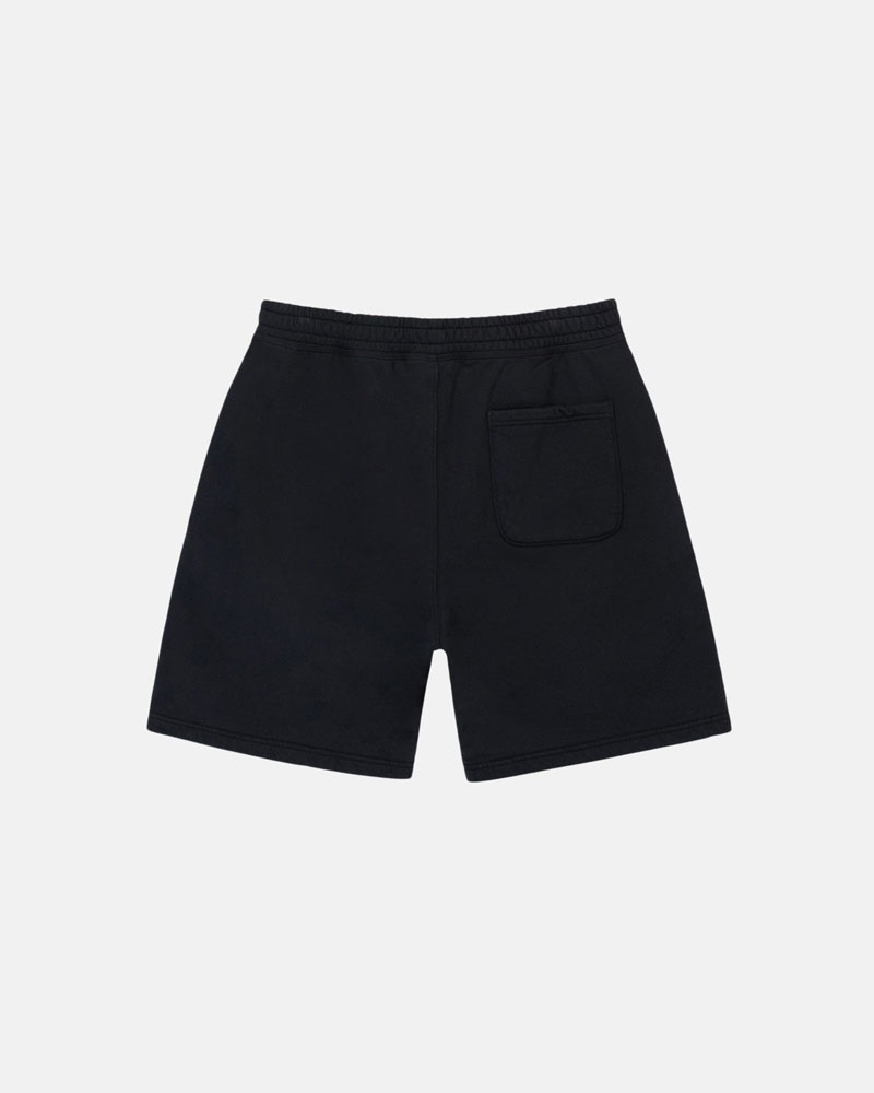 Black Stüssy Stock Logo Sweat Shorts | USA XZBLCM193