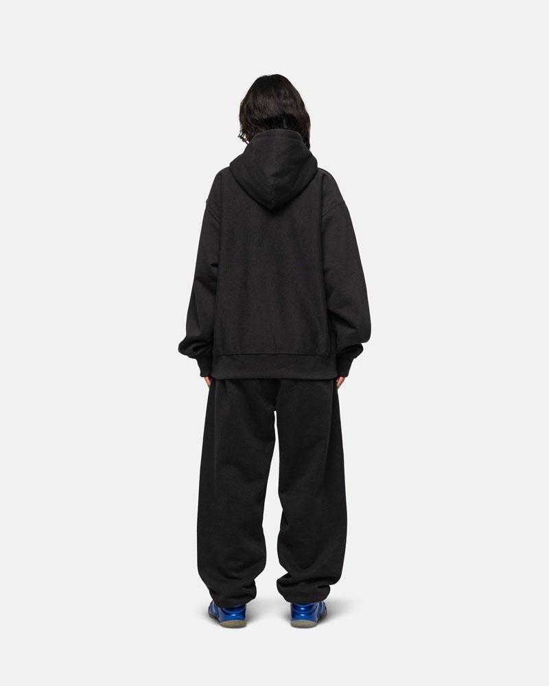 Black Stüssy Stock Logo Sweatpants | USA HJZABP297