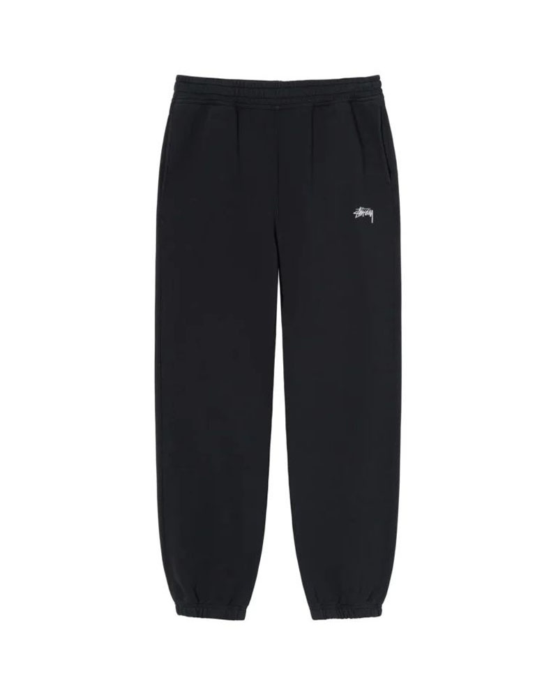 Black Stüssy Stock Logo Sweatpants | USA KAJVEM917