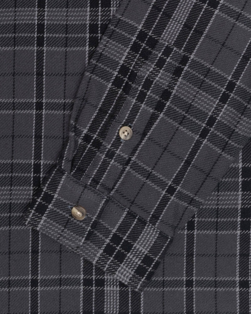 Black Stüssy Stones Plaid Shirts | USA VQWLCJ465