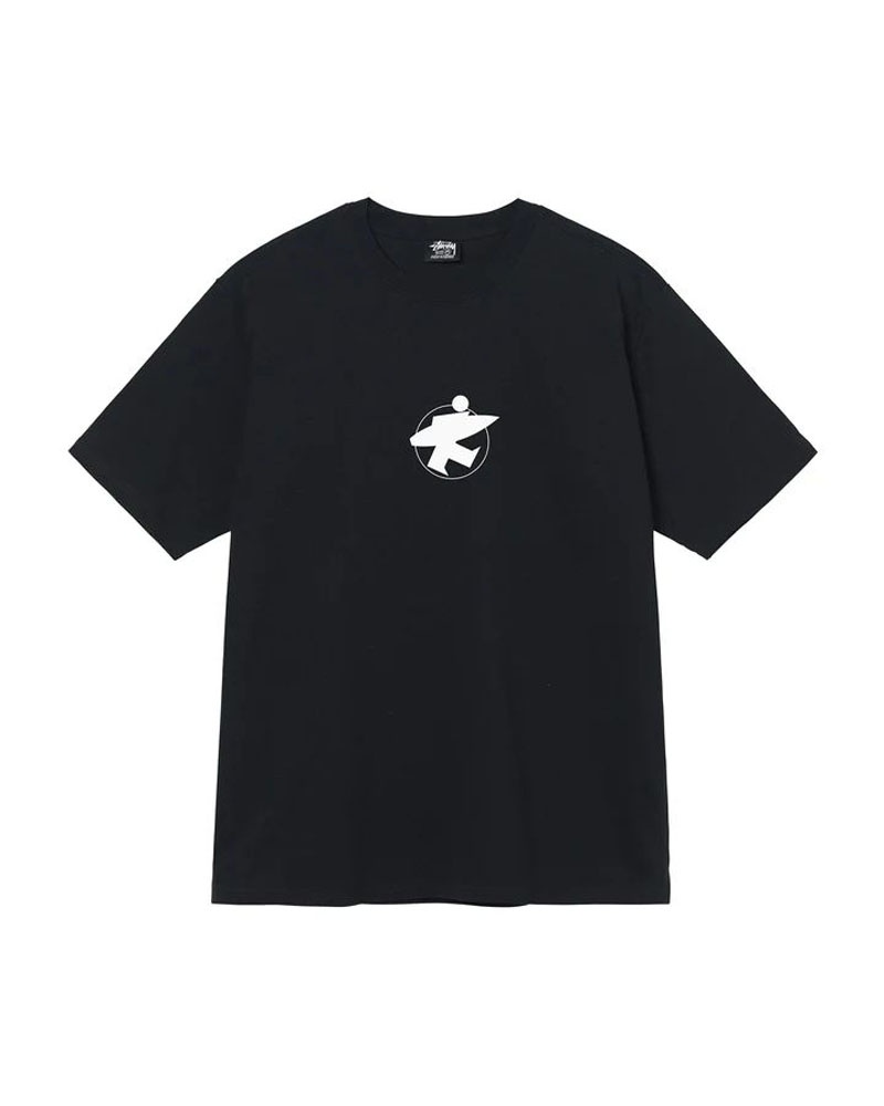 Black Stüssy Surf Stock T-Shirts | USA IYESGD628