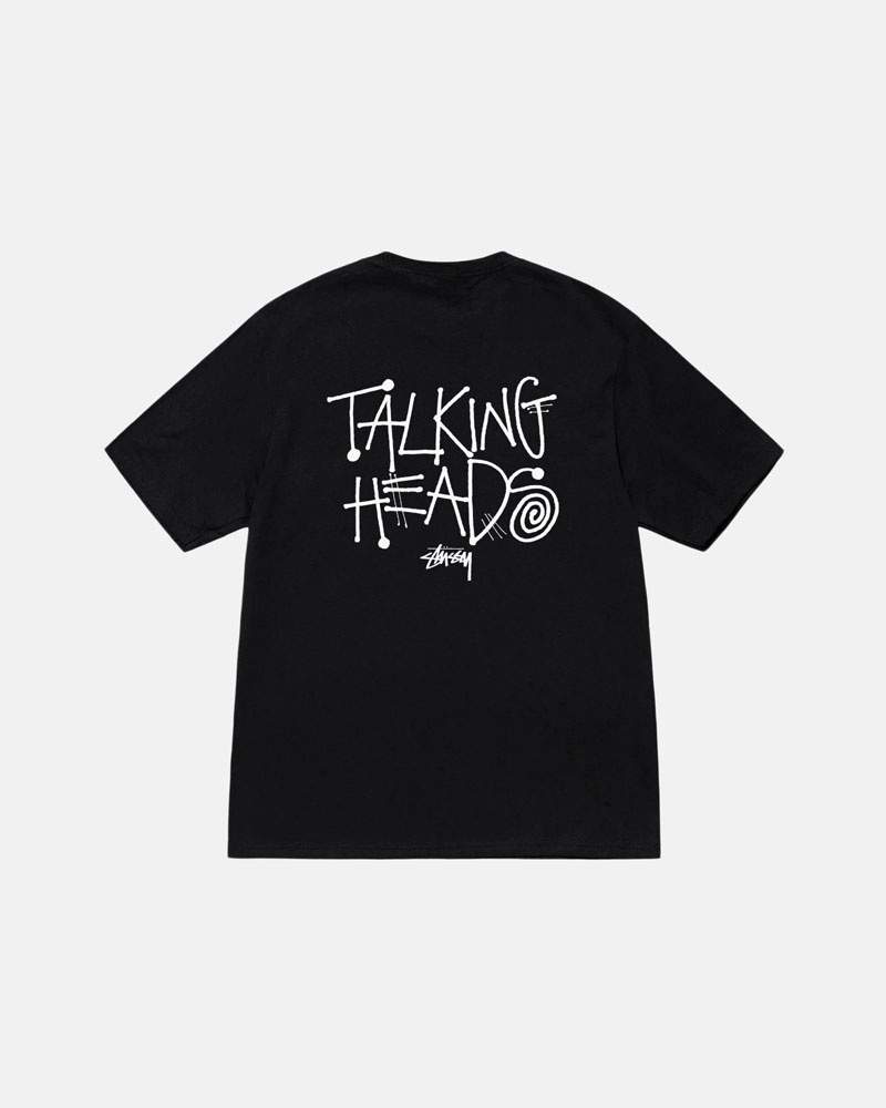 Black Stüssy Talking Heads Stop Making Sense T-Shirts | USA WOXEBT162