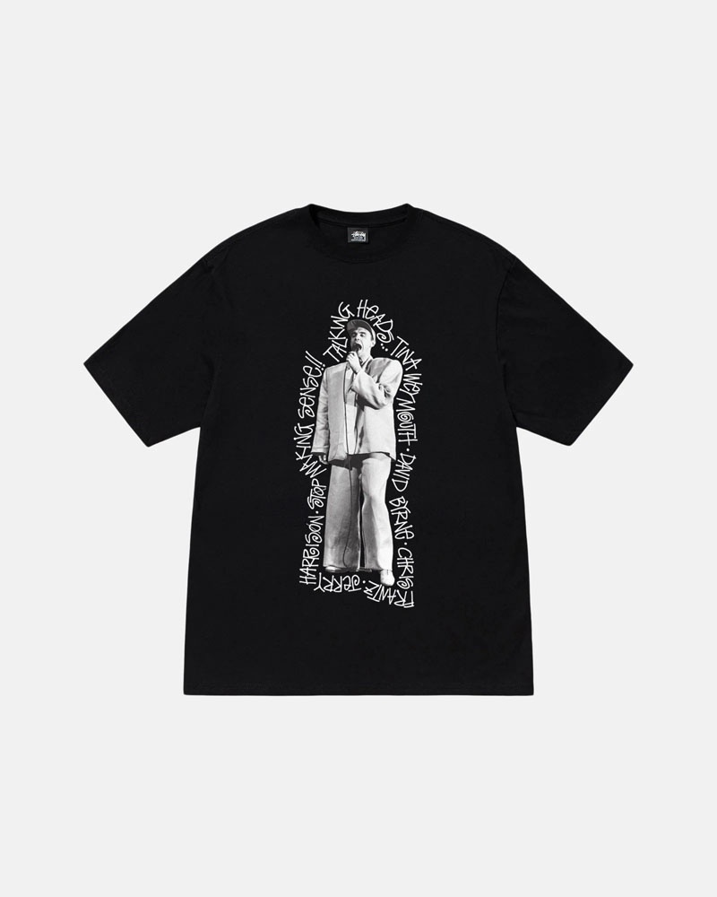 Black Stüssy Talking Heads Stop Making Sense T-Shirts | USA WOXEBT162