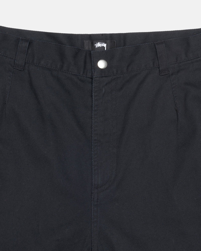 Black Stüssy Workgear Trouser Twill Pants | USA XEFZBH160