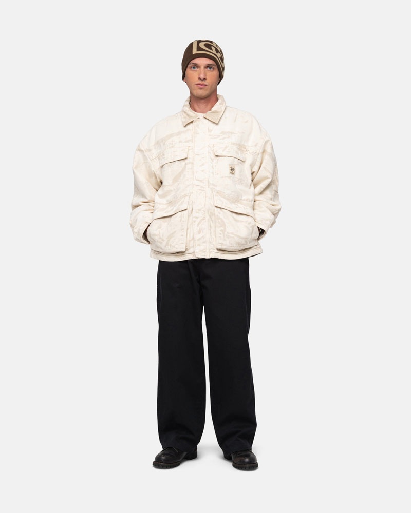 Black Stüssy Workgear Trouser Twill Pants | USA XEFZBH160